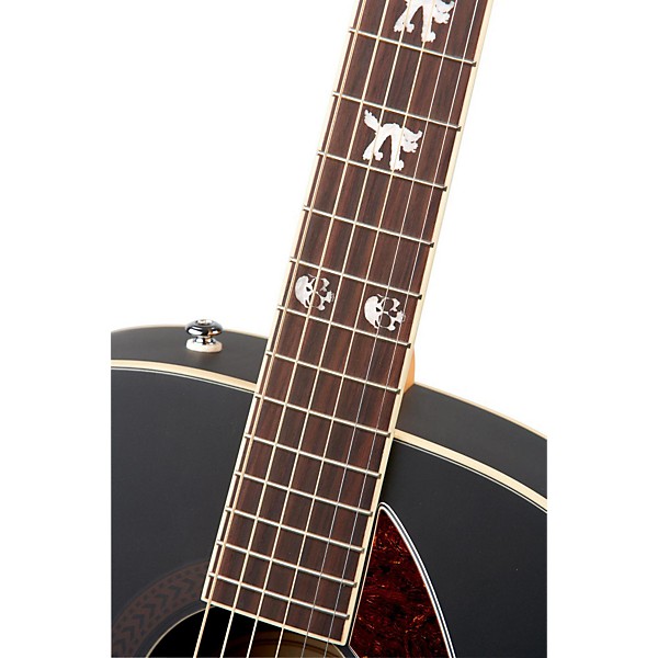 Fender Tim Armstrong Hellcat Acoustic Guitar Black Ruby