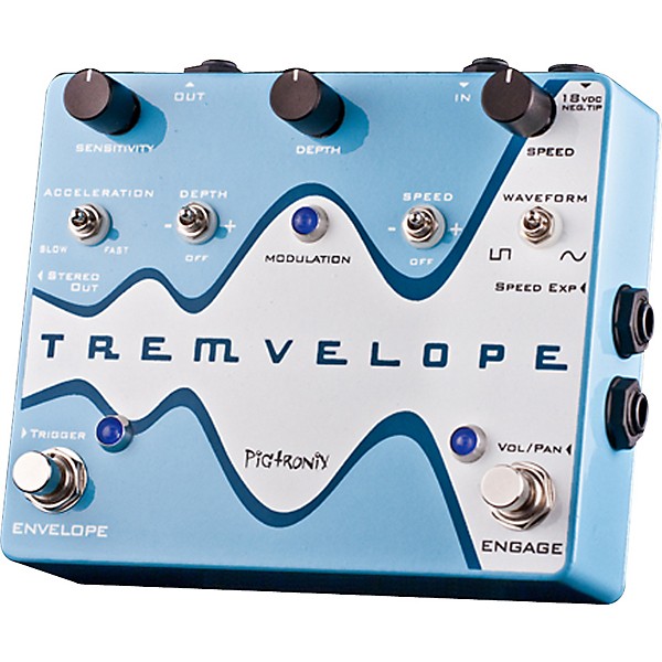 Pigtronix Tremvelope Tremolo Guitar Effects Pedal