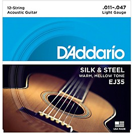 D'Addario EJ35 Silk & Steel Silver Wound 12-String .011"-.047" Guitar Strings