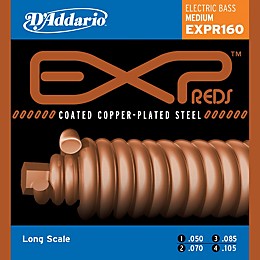 D'Addario EXPR160 EXP Reds Medium Gauge Bass Strings