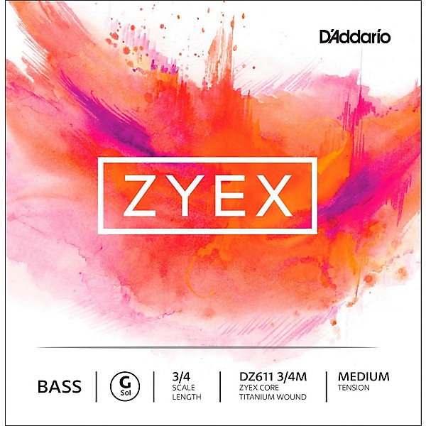 D'Addario DZ611 Zyex 3/4 Bass Single G String Medium