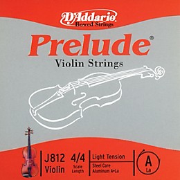 D'Addario J812 Prelude 4/4 Violin Single A String Aluminum Wound Light