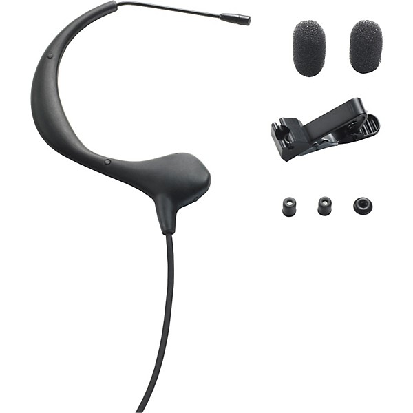 Audio-Technica BP893c MicroEarset Headset Condenser Mic for Wireless Systems Shure TA4F Black