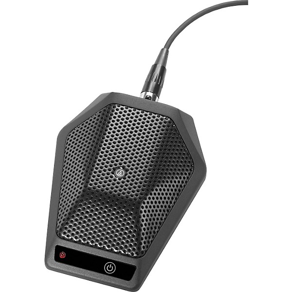 Audio-Technica U891RCx Cardioid Condenser Boundary Microphone with Local or Remote Switching Unterminated Black
