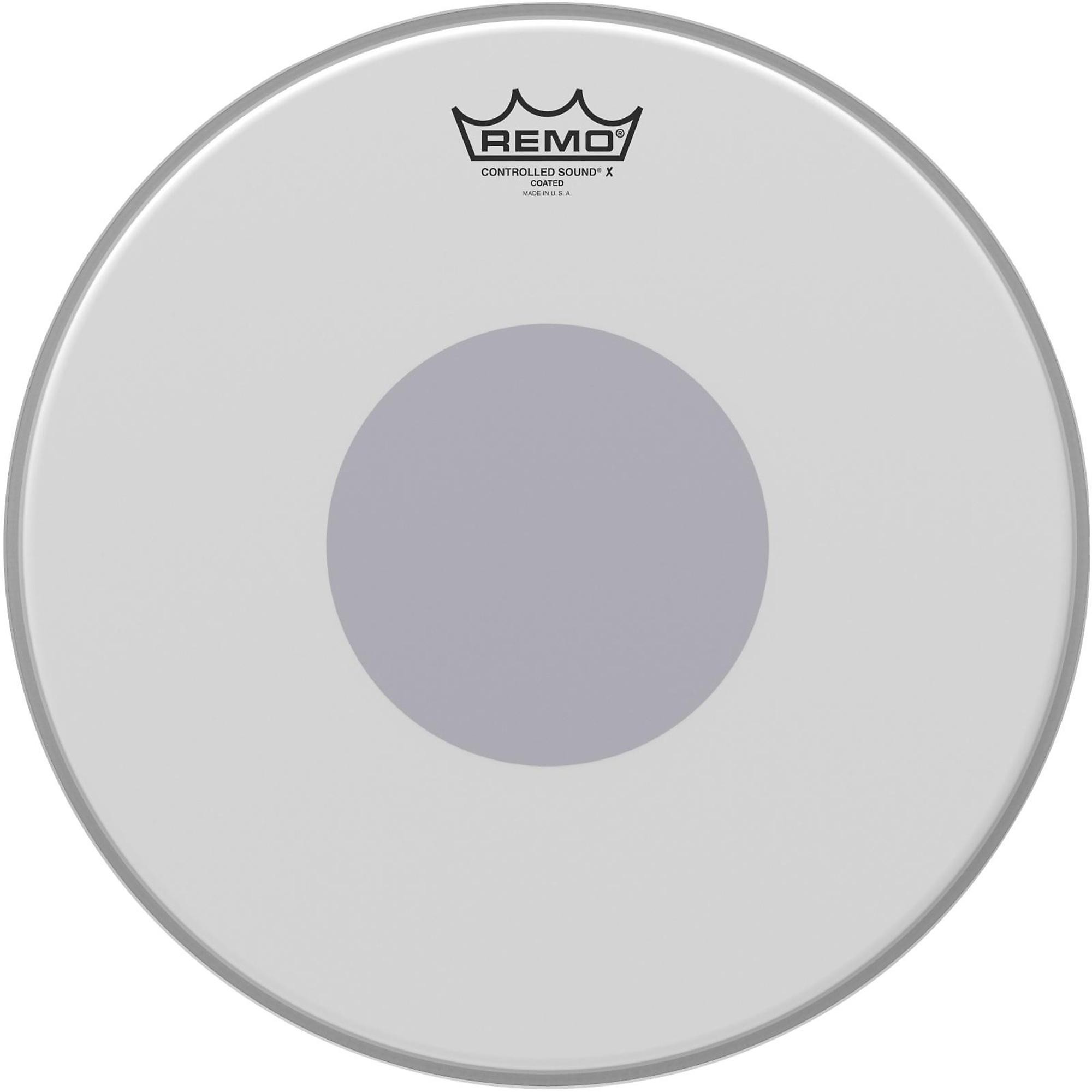 Remo Controlled Sound X With Black Dot On Bottom 14 in. Coated