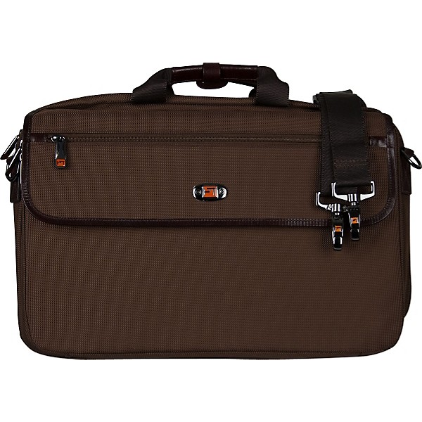 Protec LUX Flute and Piccolo Case with Sheet Music Messenger Bag Chocolate