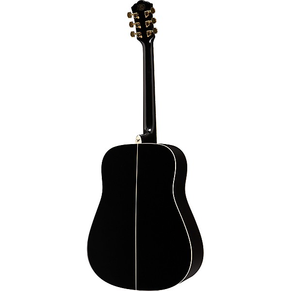 Open Box Washburn WD100DL Dreadnought Mahogany Acoustic Guitar Level 2 Black 190839196590