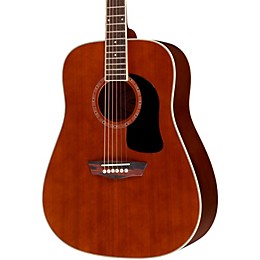 Open Box Washburn WD100DL Dreadnought Mahogany Acoustic Guitar Level 2 Natural 190839217738
