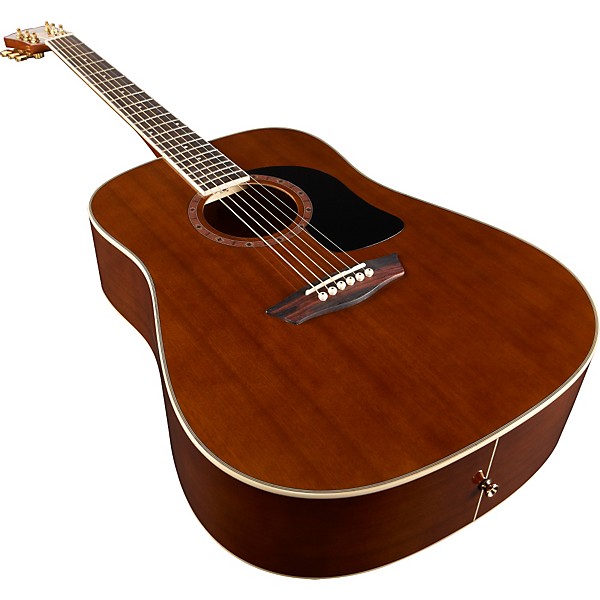 Open Box Washburn WD100DL Dreadnought Mahogany Acoustic Guitar Level 2 Natural 190839197351