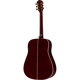 Open Box Washburn WD100DL Dreadnought Mahogany Acoustic Guitar Level 2 Transparent Wine Red 190839013408