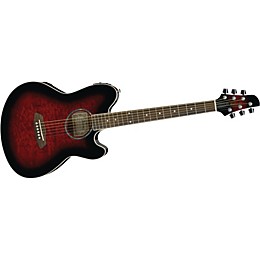 Ibanez TCY20E Talman Double Cutaway Acoustic-Electric Guitar Transparent Red Sunburst
