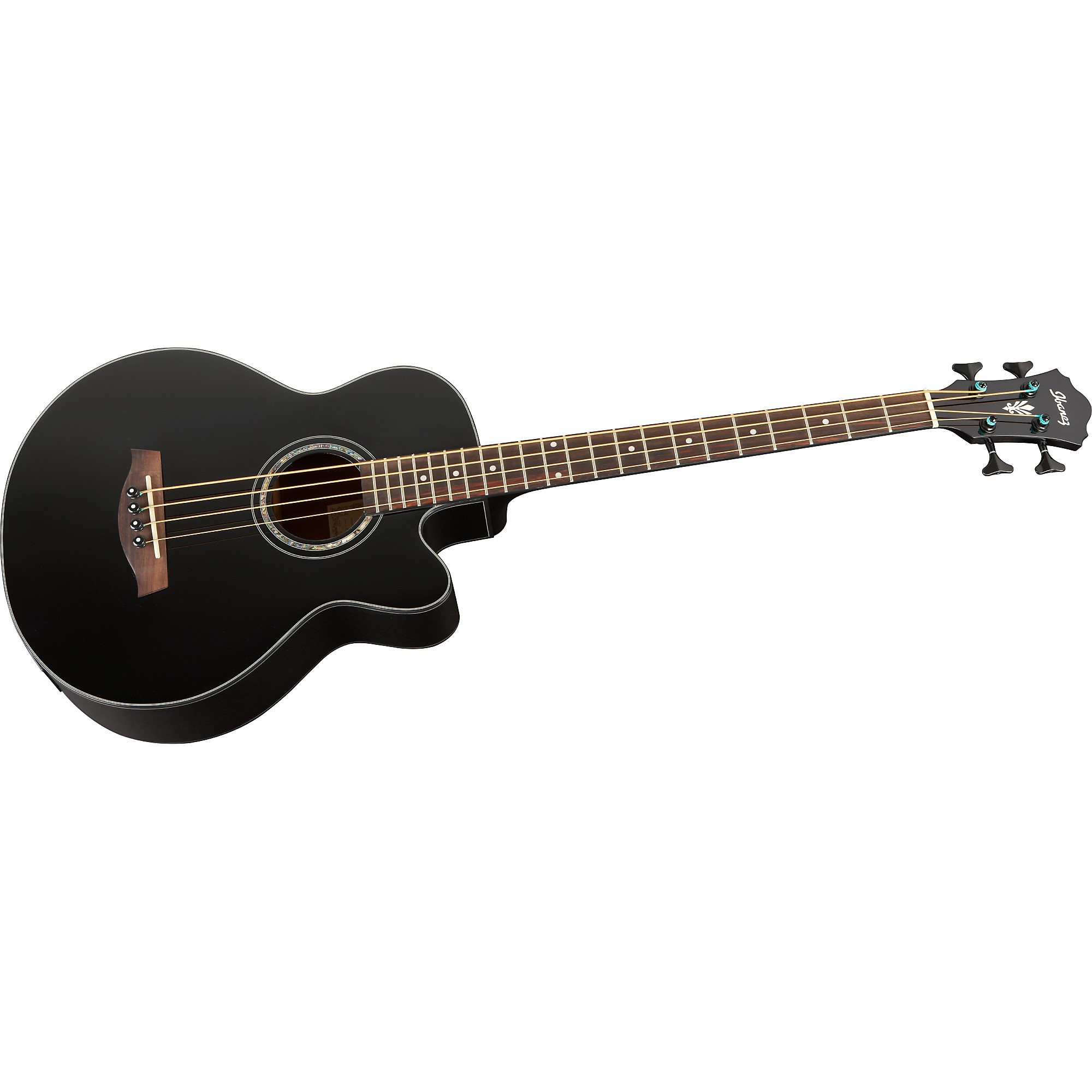 Ibanez エレクトリックアコースティックベース ブラック Ibanez AEB10BBE Acoustic-Electric Bass Black | Guitar Center