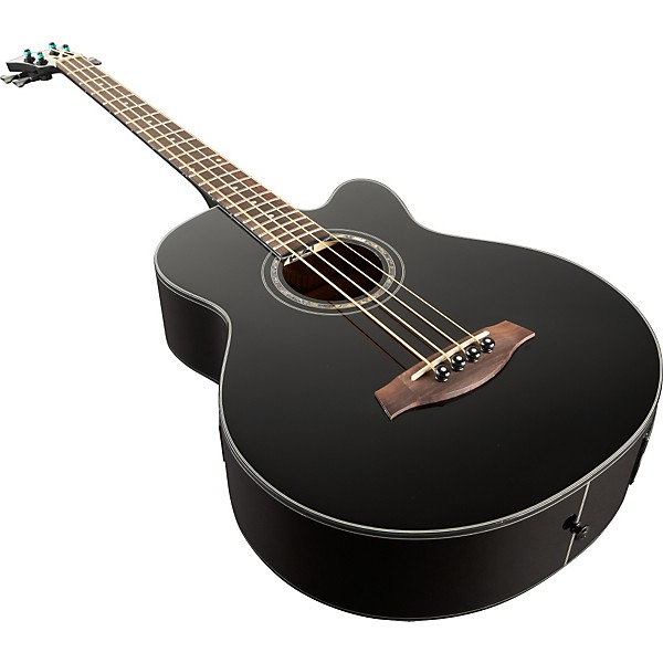 Ibanez エレクトリックアコースティックベース ブラック Ibanez AEB10BBE Acoustic-Electric Bass Black | Guitar Center