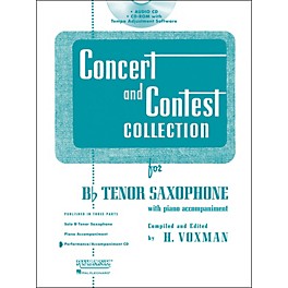 Hal Leonard Rubank Concert And Contest For Tenor Sax - Accompaniment CD