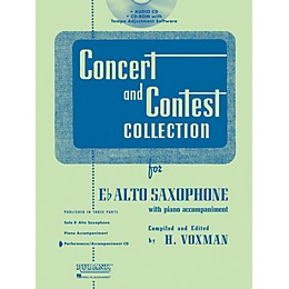 Hal Leonard Rubank Concert And Contest For Alto Sax - Accompaniment CD
