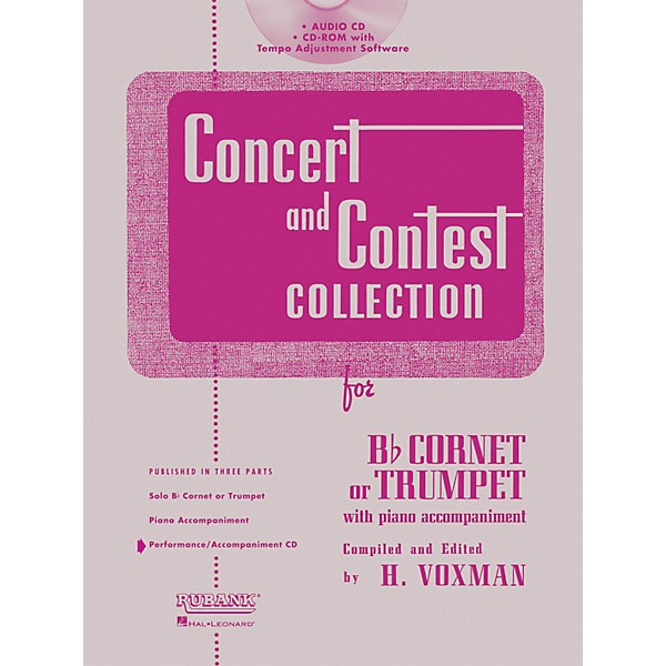 Hal Leonard Rubank Concert And Contest For Trumpet/Cornet - Accompaniment CD