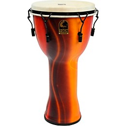 Open Box Toca Mechanically Tuned Djembe with Extended Rim Level 2 14 in, Black Mamba 190839077691