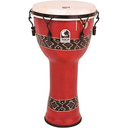 Toca Freestlyle Mechanically Tuned Djembe With ... Toca Freestlyle Mechanically Tuned Djembe With Extended Rim 9 in. Bali Red