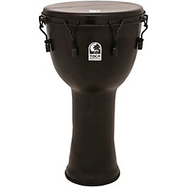 Toca Freestlyle Mechanically Tuned Djembe W... Toca Freestlyle Mechanically Tuned Djembe With Extended Rim 12 in. Black Mamba