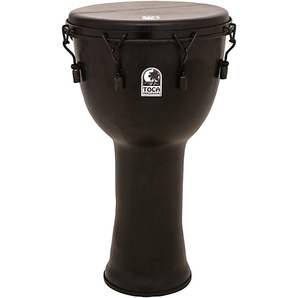 Open Box Toca Mechanically Tuned Djembe with Extended Rim Level 1 12 in. Black Mamba