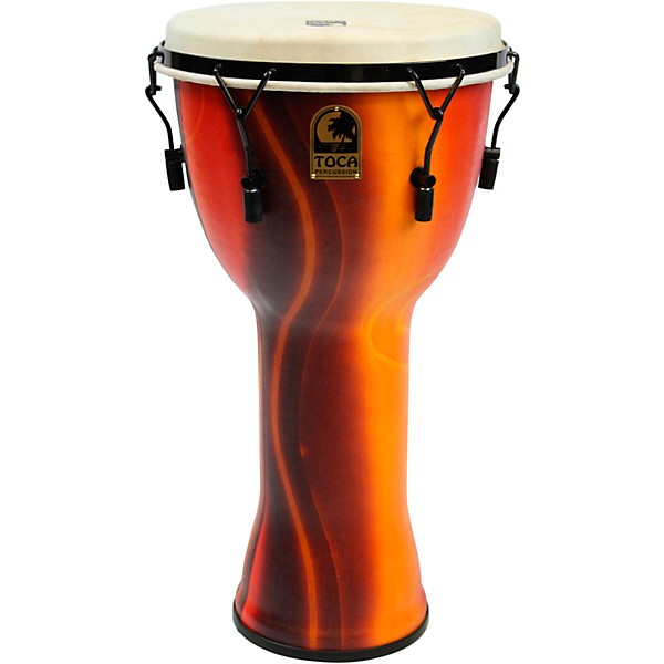 Toca Freestlyle Mechanically Tuned Djembe With Extended Rim 14 in. Fiesta