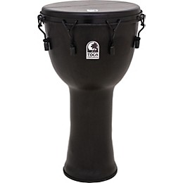 Toca Freestlyle Mechanically Tuned Djembe With Extended Rim 10 in. Black Mamba