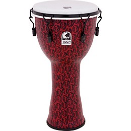 Toca Freestyle II Mechanically-Tuned Djembe 12 in. Red Mask