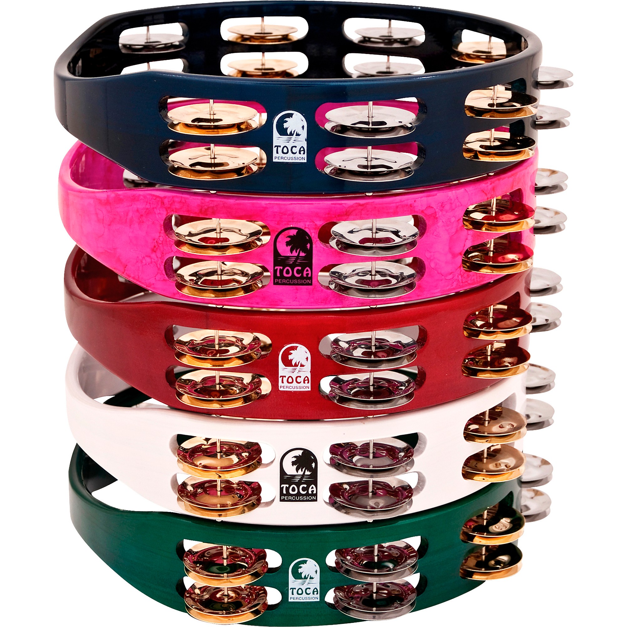 Toca Colorsound Tambourine 10 in. Pink | Guitar Center