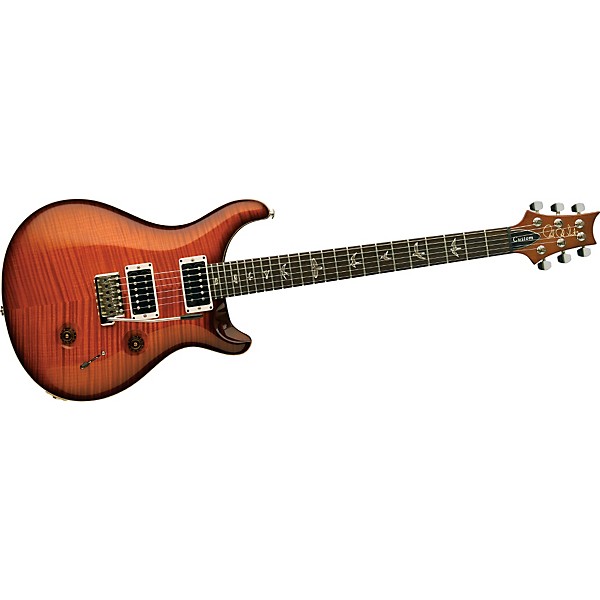 PRS Custom 24 10-Top with Pattern Thin Neck Electric Guitar Smoked Orange