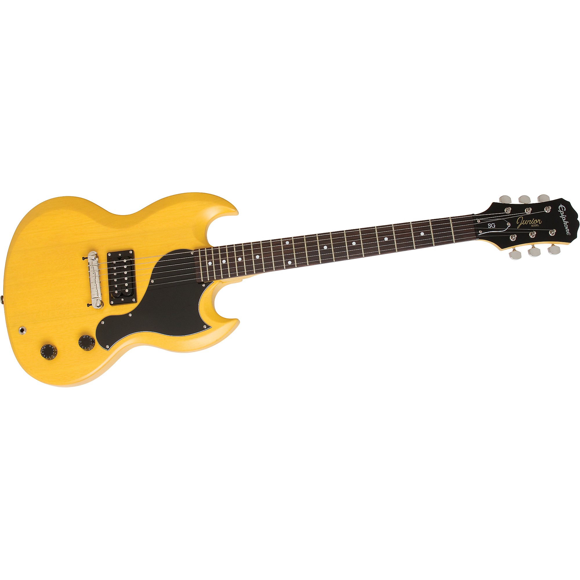 Restock Epiphone Ltd Ed SG-Junior Electric Guitar Worn TV Yellow