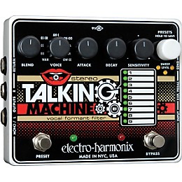 Open Box Electro-Harmonix Stereo Talking Machine Vocal Formant Filter Guitar Effects Pedal Level 1