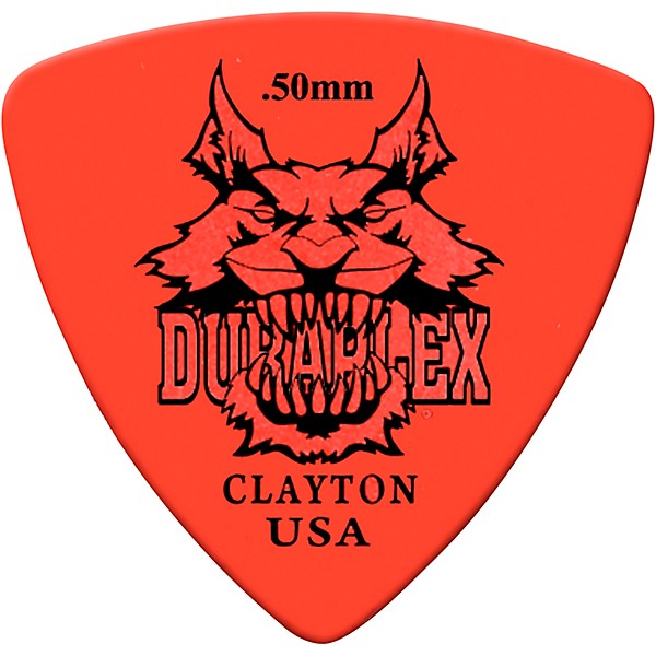Clayton Duraplex Delrin Rounded Triangle Picks 1 Dozen .50 mm