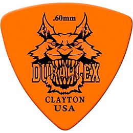 Clayton Duraplex Delrin Rounded Triangle Picks 1 Dozen .60 mm