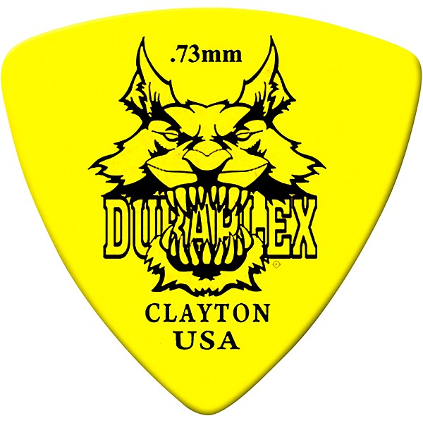 Clayton Duraplex Delrin Rounded Triangle Picks 1 Dozen .73 mm