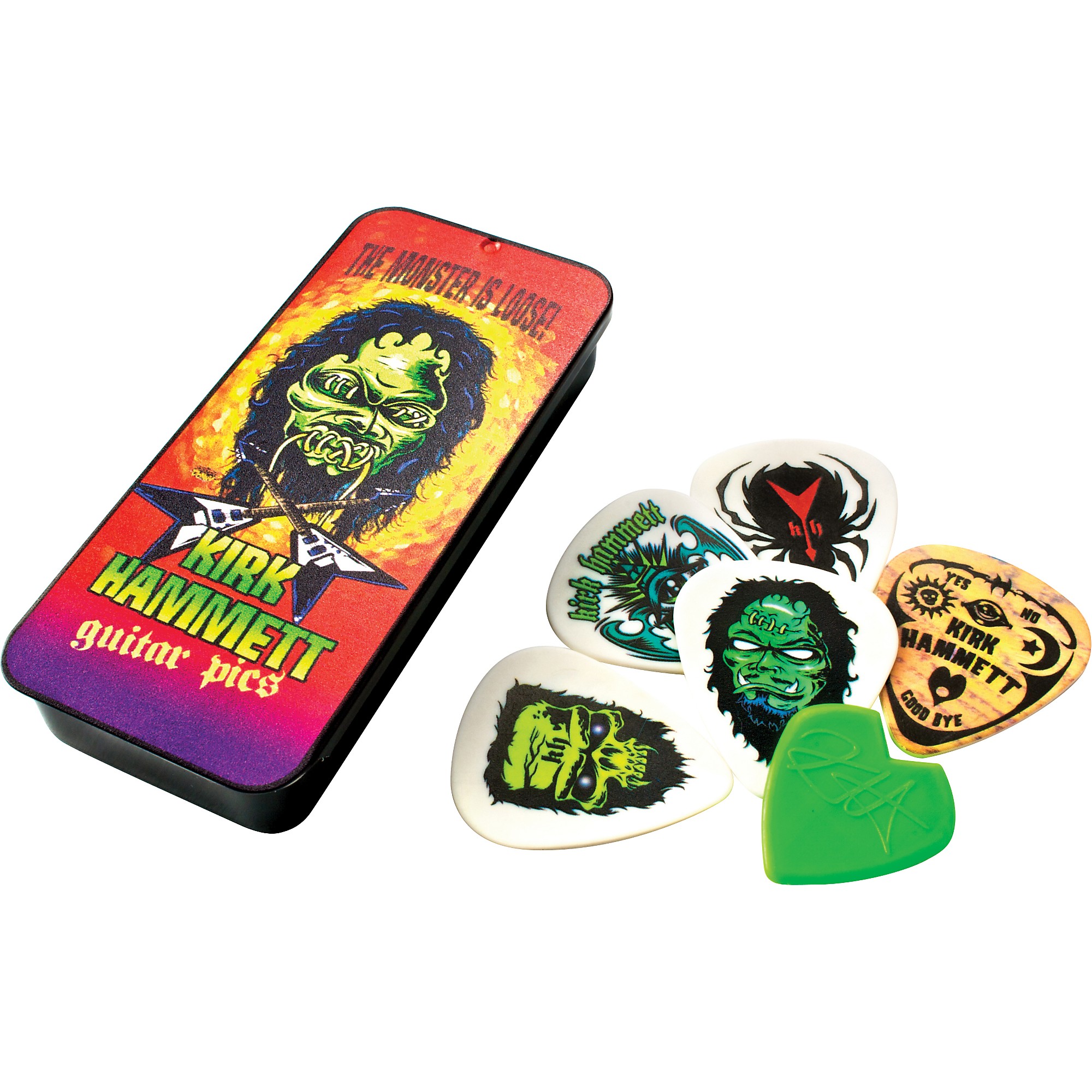最新人気 Pick Monster Hammett Kirk Dunlop Tin Guitar | Picks 6 with ミュージシャン