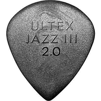 Dunlop Ultex Jazz Iii Guitar Pick 6-Pack 2.0 Mm for sale
