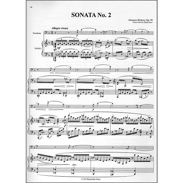 Carl Fischer Sonata No. 2 in F Major, Op. 99 Book