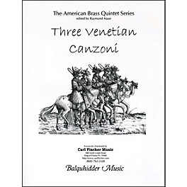 Carl Fischer Three Venetian Canzoni Book