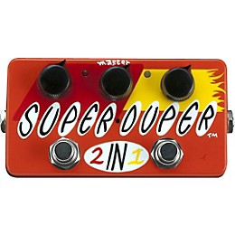 ZVEX Hand-Painted Super Duper 2-in-1 Boost and Overdrive Guitar Effects Pedal