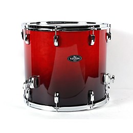 Pearl Vision Birch Lacquer Floor Tom Ruby Fade 16 x 16 in.