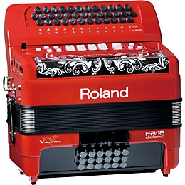 Open Box Roland Diatonic V-Accordion Level 2 Red 888365497730