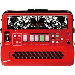 Open Box Roland Diatonic V-Accordion Level 2 Red 888365497730