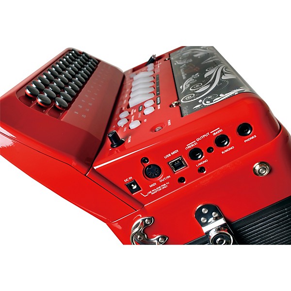 Open Box Roland Diatonic V-Accordion Level 2 Red 888365497730