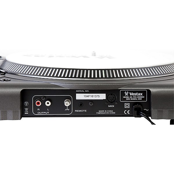 Open Box Vestax PDX-3000mkII Professional Direct Drive turntable with MIDI Level 1