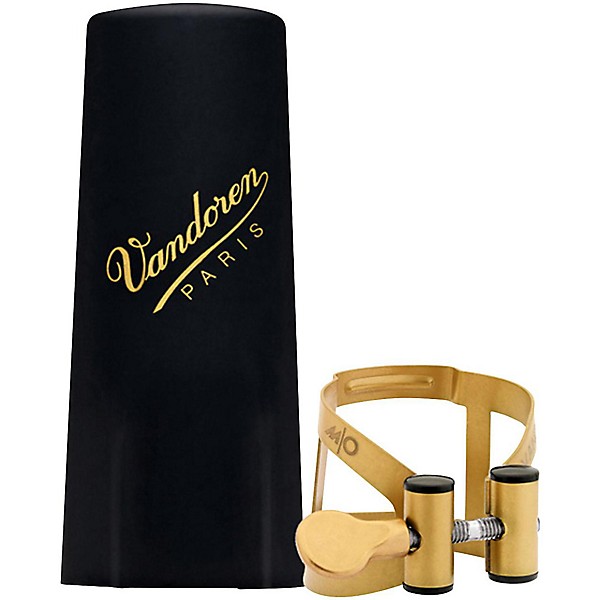 Vandoren M/O Series Saxophone Ligature Alto Sax - Aged Gold with Plastic cap