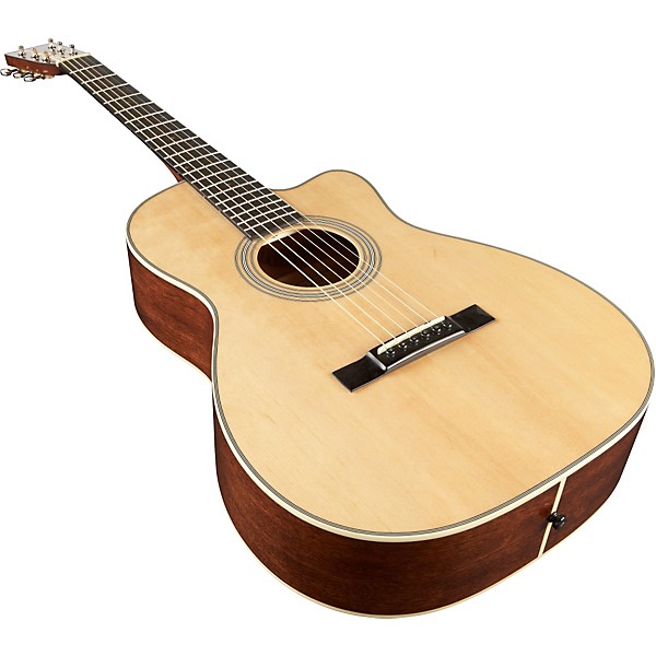 Open Box Recording King Studio Series 12 Fret OO Acoustic Guitar with Cutaway Level 1 Natural