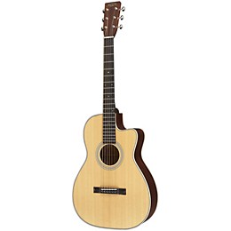 Open Box Recording King Studio Series 12 Fret OO Acoustic/Electric Guitar with Cutaway Level 2 Natural 190839101624
