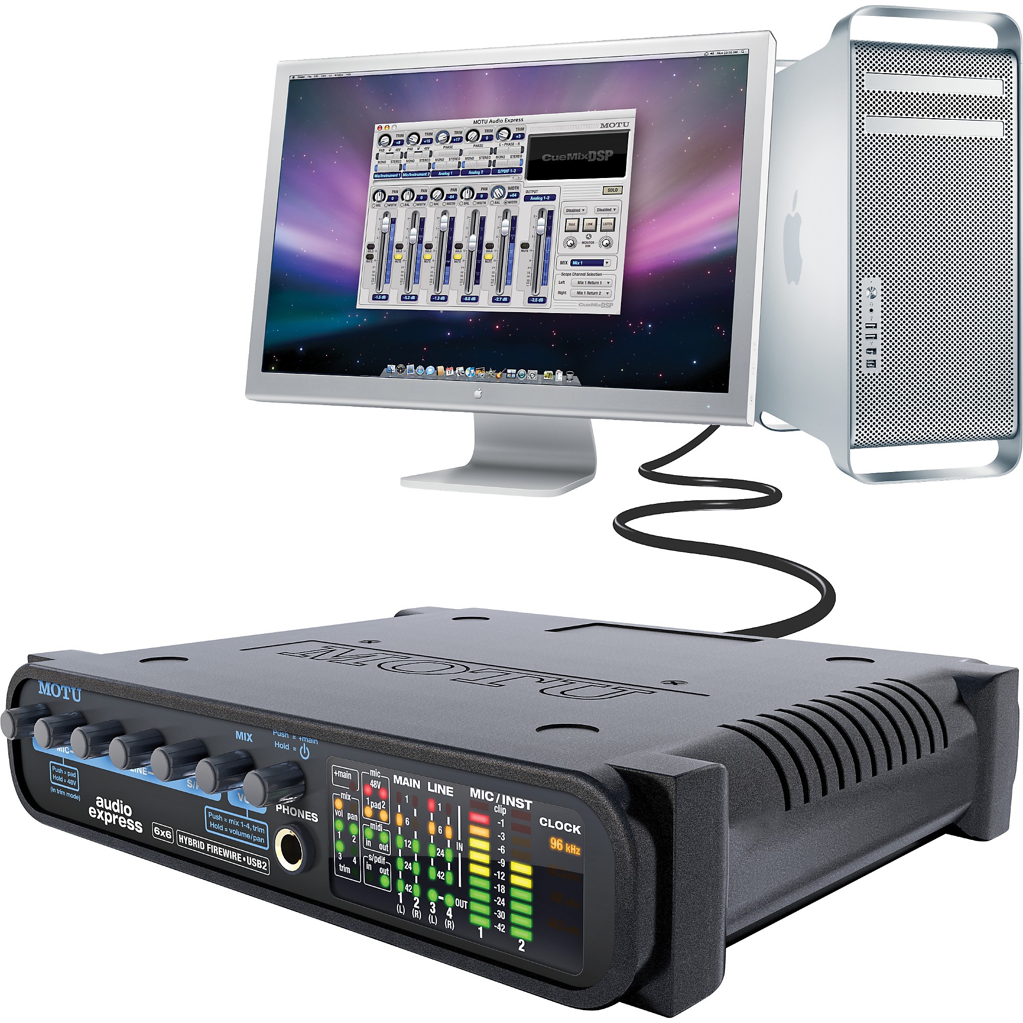 MOTU Audio Express 6 x 6 FireWire/USB 2.0 Audio Interface | Guitar