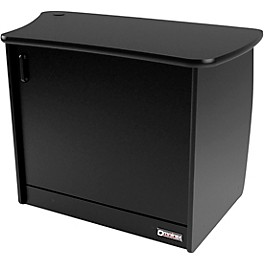 Omnirax 13-Rack Unit, CPU Cubby, and Door to Fit on the Right Side of the OmniDesk - Black