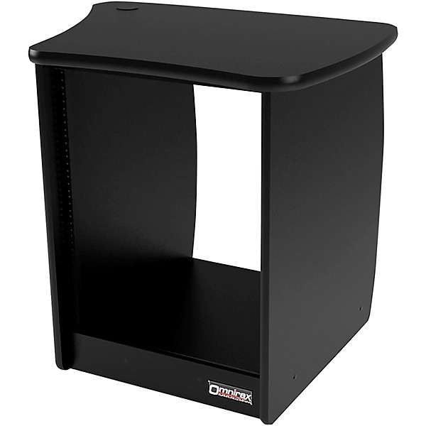 Omnirax 13-Rack Unit Cabinet for the Right Side of the OmniDesk - Black